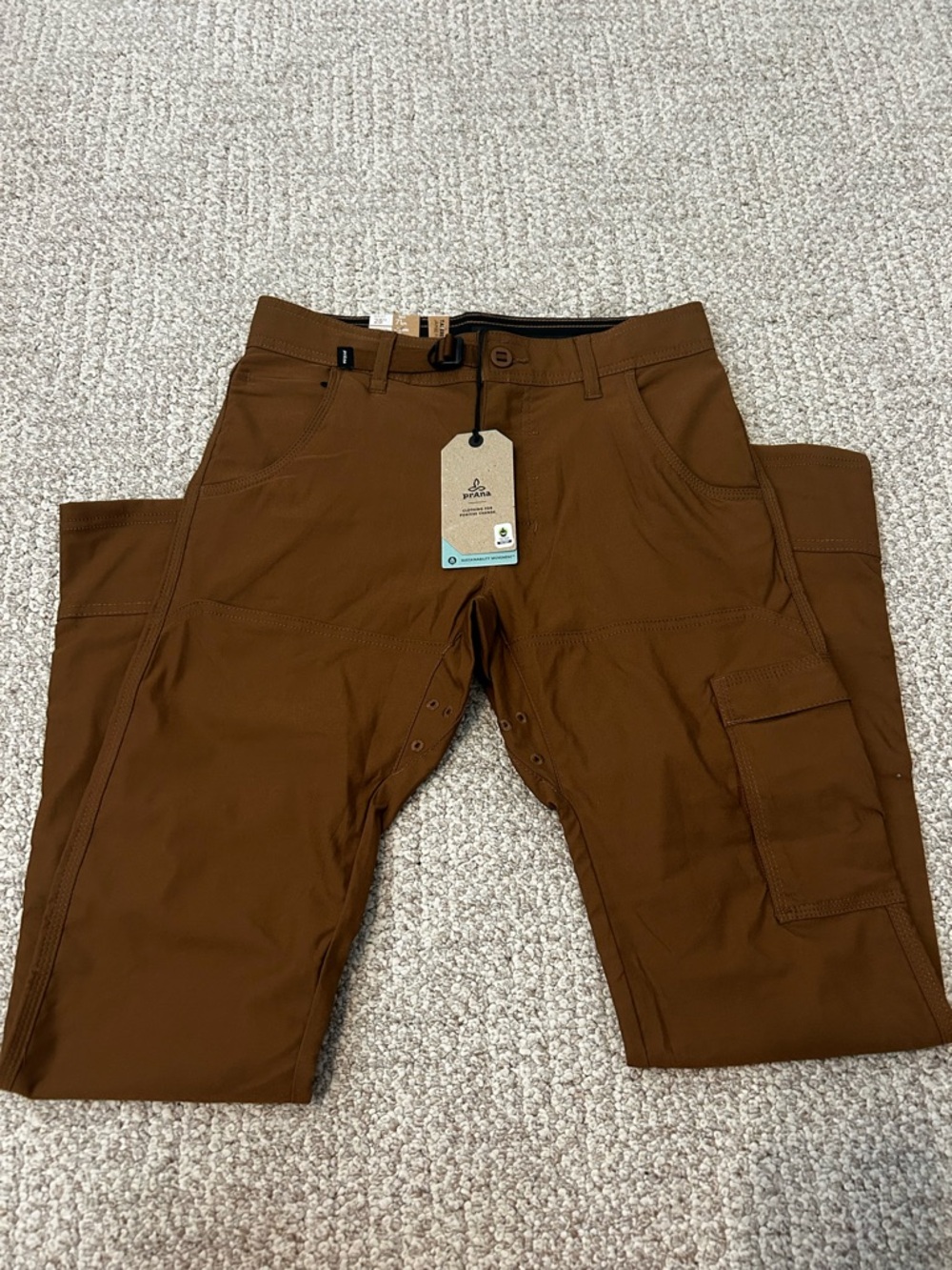 Prana Men's Cargo Pants in Chestnut Brown 28x32